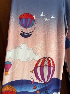 Anatolia Hot Air Balloon Nice quality Print Wide Leg Pants - Multicolor